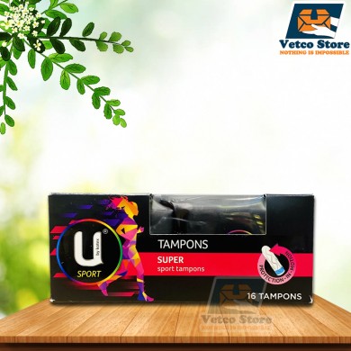 Băng vệ sinh dạng ống U By Kotex Sport Tampon (hộp/16 miếng)